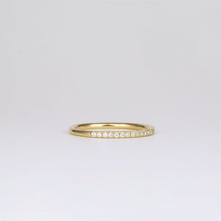 0.35 TCW Round Diamond Curved Pave DEF/VVS Lab Grown Wedding Band