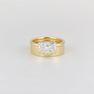 0.35 TCW Round Diamond Curved Pave DEF/VVS Lab Grown Wedding Band