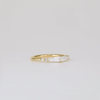 0.35 TCW Round Diamond Curved Pave DEF/VVS Lab Grown Wedding Band