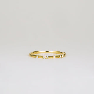 0.35 TCW Round Diamond Curved Pave DEF/VVS Lab Grown Wedding Band