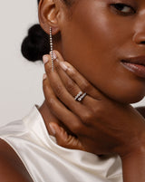 0.84 TCW Round Cut Dangle Style Moissanite Earrings 4