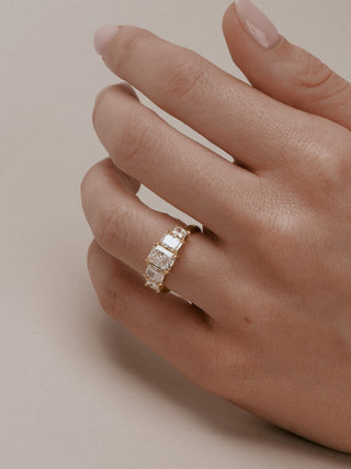 2 CT Round Three Stones Lab Grown Diamond Engagement Ring