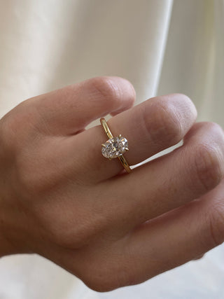 2 CT Round Three Stones Lab Grown Diamond Engagement Ring