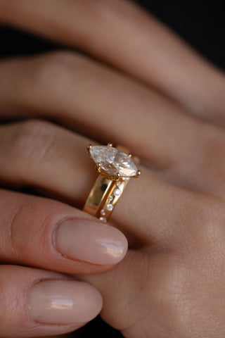 0.37 CT Round Full Eternity Lab Grown Diamond Wedding Band