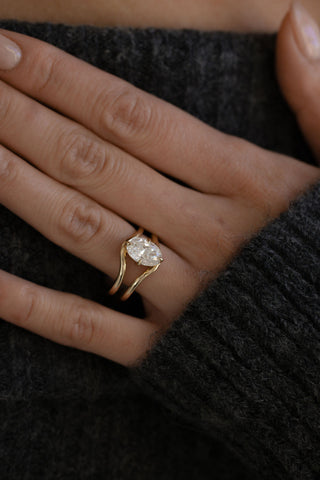 2 CT Round Three Stones Lab Grown Diamond Engagement Ring