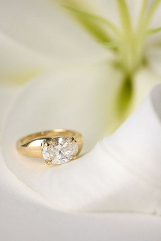 2 CT Round Three Stones Lab Grown Diamond Engagement Ring
