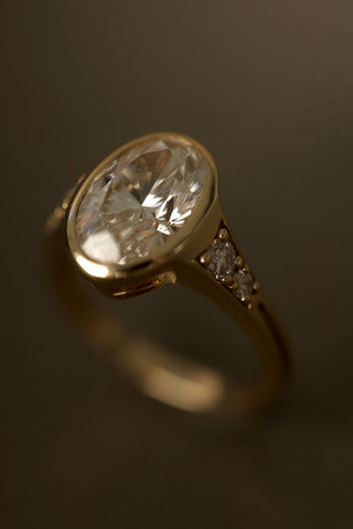 2 CT Round Three Stones Lab Grown Diamond Engagement Ring