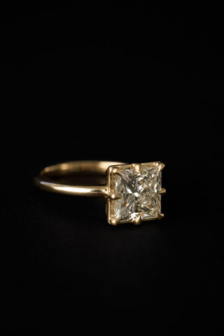 2 CT Round Three Stones Lab Grown Diamond Engagement Ring
