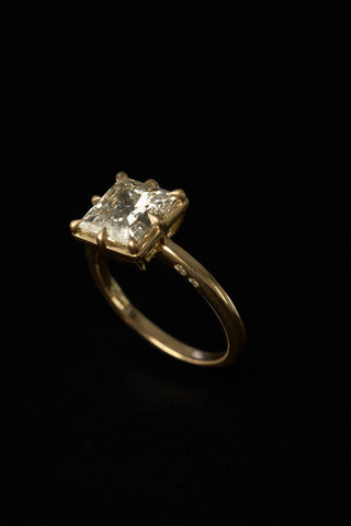 2 CT Round Three Stones Lab Grown Diamond Engagement Ring
