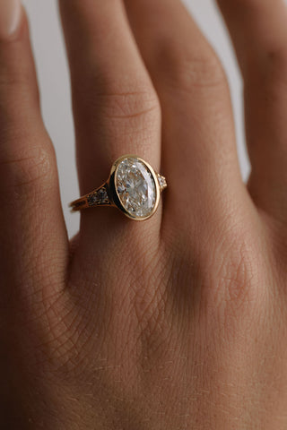 2 CT Round Three Stones Lab Grown Diamond Engagement Ring