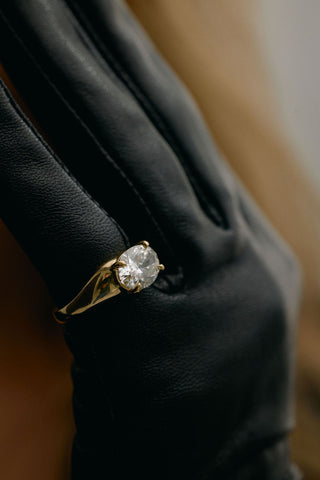 2 CT Round Three Stones Lab Grown Diamond Engagement Ring