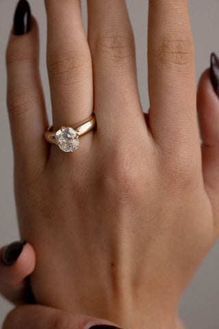 2 CT Round Three Stones Lab Grown Diamond Engagement Ring