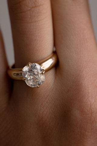 2 CT Round Three Stones Lab Grown Diamond Engagement Ring