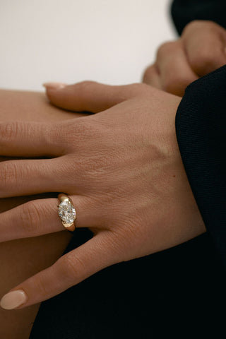 2 CT Round Three Stones Lab Grown Diamond Engagement Ring