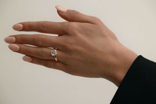 2 CT Round Three Stones Lab Grown Diamond Engagement Ring