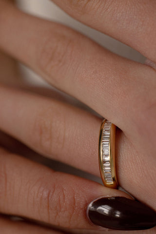 0.37 CT Round Full Eternity Lab Grown Diamond Wedding Band