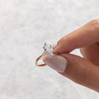 Emerald Pave Engagement Ring – 1 CT Lab Grown Diamond