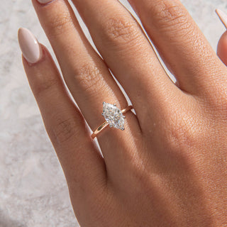 Emerald Pave Engagement Ring – 1 CT Lab Grown Diamond