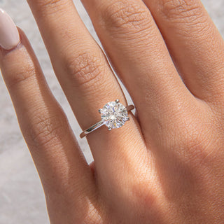 Emerald Pave Engagement Ring – 1 CT Lab Grown Diamond