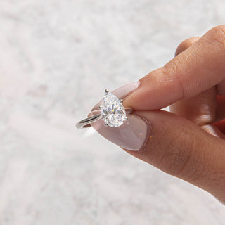 Emerald Pave Engagement Ring – 1 CT Lab Grown Diamond
