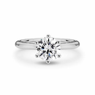 Emerald Pave Engagement Ring – 1 CT Lab Grown Diamond