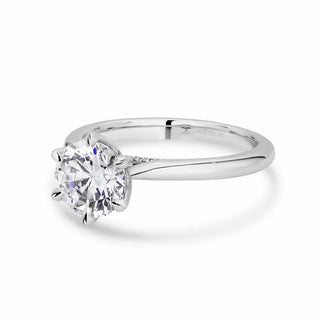 Emerald Pave Engagement Ring – 1 CT Lab Grown Diamond