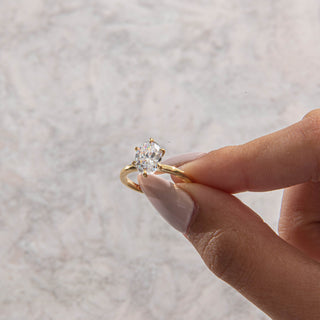 Emerald Pave Engagement Ring – 1 CT Lab Grown Diamond