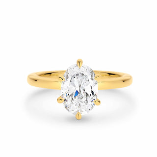 Emerald Pave Engagement Ring – 1 CT Lab Grown Diamond