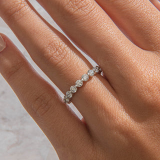 2.78 TCW Marquise Diamond Full Eternity DEF/VVS Lab Grown Wedding Band