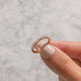 2.78 TCW Marquise Diamond Full Eternity DEF/VVS Lab Grown Wedding Band