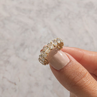 2.78 TCW Marquise Diamond Full Eternity DEF/VVS Lab Grown Wedding Band