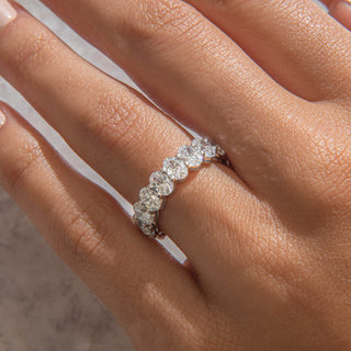 2.78 TCW Marquise Diamond Full Eternity DEF/VVS Lab Grown Wedding Band