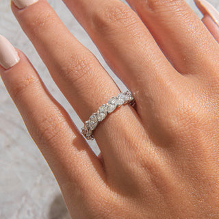 2.78 TCW Marquise Diamond Full Eternity DEF/VVS Lab Grown Wedding Band