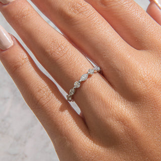 2.78 TCW Marquise Diamond Full Eternity DEF/VVS Lab Grown Wedding Band