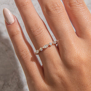 2.78 TCW Marquise Diamond Full Eternity DEF/VVS Lab Grown Wedding Band