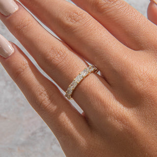 2.78 TCW Marquise Diamond Full Eternity DEF/VVS Lab Grown Wedding Band
