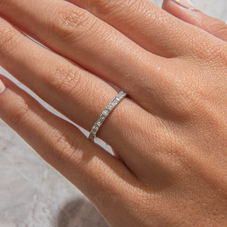 2.78 TCW Marquise Diamond Full Eternity DEF/VVS Lab Grown Wedding Band