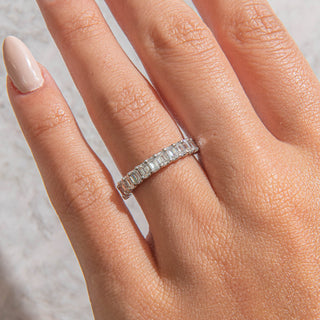 2.78 TCW Marquise Diamond Full Eternity DEF/VVS Lab Grown Wedding Band