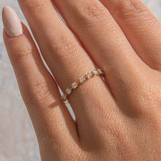 2.78 TCW Marquise Diamond Full Eternity DEF/VVS Lab Grown Wedding Band