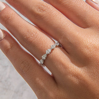 2.78 TCW Marquise Diamond Full Eternity DEF/VVS Lab Grown Wedding Band