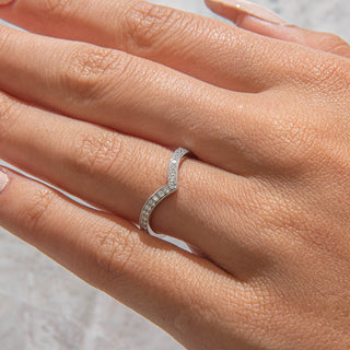 2.78 TCW Marquise Diamond Full Eternity DEF/VVS Lab Grown Wedding Band