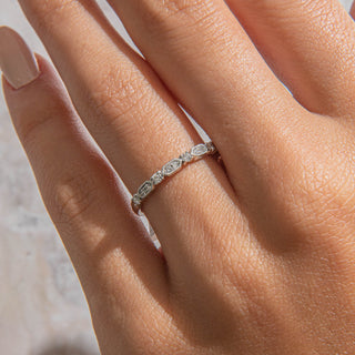 2.78 TCW Marquise Diamond Full Eternity DEF/VVS Lab Grown Wedding Band