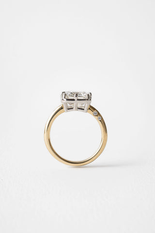 2 CT Round Three Stones Lab Grown Diamond Engagement Ring