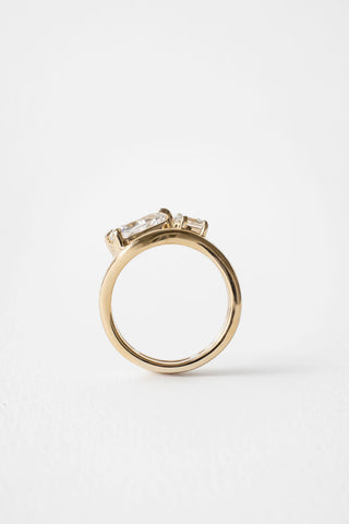 2 CT Round Three Stones Lab Grown Diamond Engagement Ring