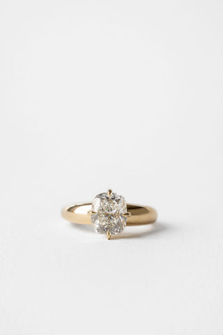 2 CT Round Three Stones Lab Grown Diamond Engagement Ring