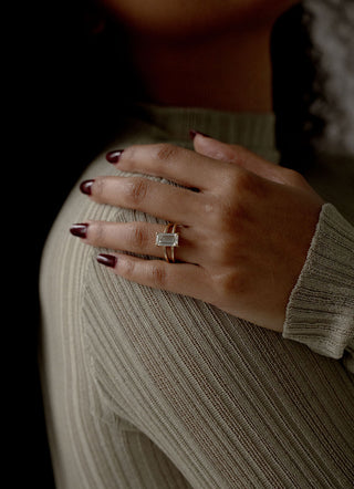 2 CT Round Three Stones Lab Grown Diamond Engagement Ring