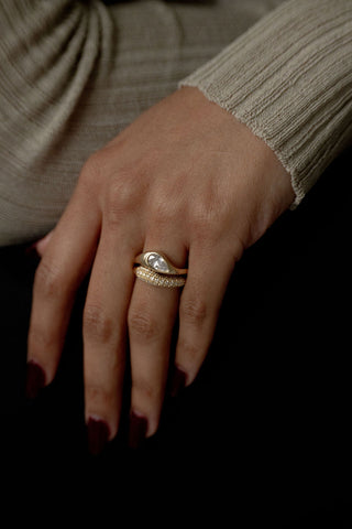 2 CT Round Three Stones Lab Grown Diamond Engagement Ring