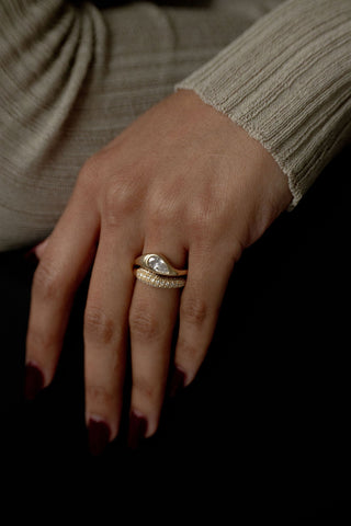 2 CT Round Three Stones Lab Grown Diamond Engagement Ring