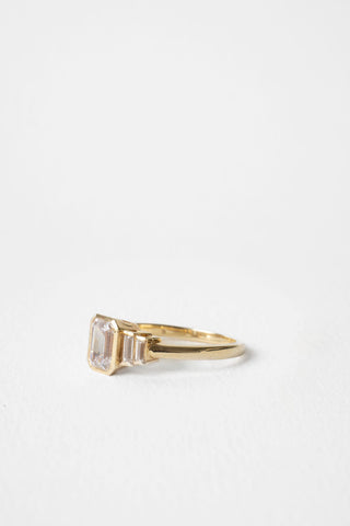 2 CT Round Three Stones Lab Grown Diamond Engagement Ring