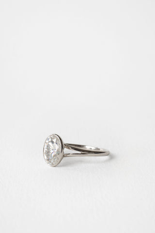 2 CT Round Three Stones Lab Grown Diamond Engagement Ring